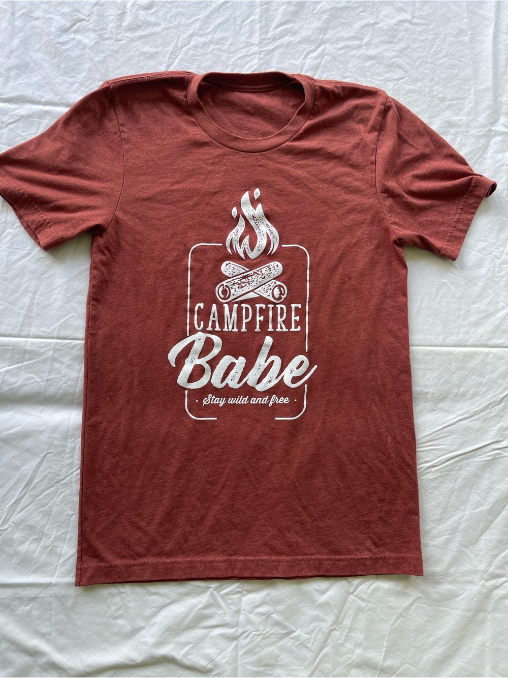 Campfire Babe Kids' Tee - Rust